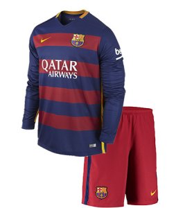 Kit Junior FC Barcelone Domicile 2015/16 ML